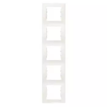 SDN5801547 Рамка Sedna бежевый 5-постовая вертикальная Schneider Electric