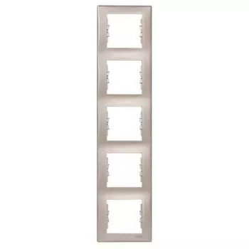 SDN5801568 Рамка Sedna Титан 5-постовая вертикальная Schneider Electric