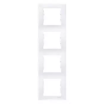 SDN5802021 Рамка Sedna Белый 4-постовая вертикальная Schneider Electric