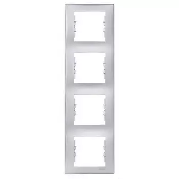 SDN5802060 Рамка Sedna Алюминий 4-постовая вертикальная Schneider Electric