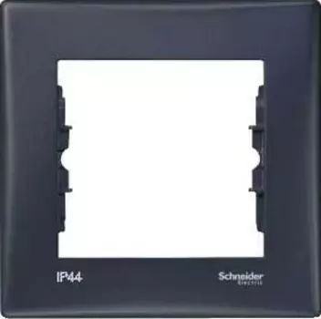 SDN5810170 Рамка Sedna Графит 1-постовая Schneider Electric