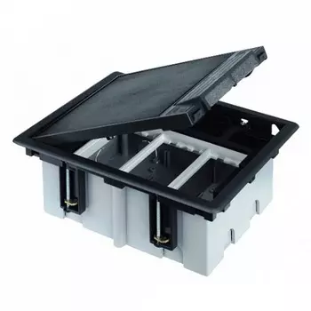 SF370-14 Люк в пол на 3 S-модуля (6 модулей К45), глубина 70-100мм, бетон, графит Simon Connect