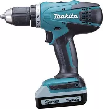Шуруповерт Makita DF457DWLE аккум. патрон:быстрозажимной (кейс в комплекте)