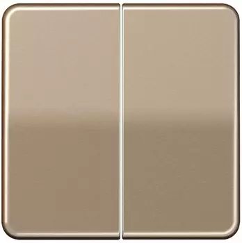 SL1565.07GB SL 500 Бронза Накладка светорегулятора 2-х канального нажимного Jung