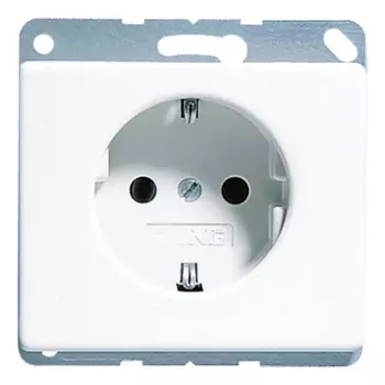 SL521KIWW SL 500 Белый Розетка с/з с защитными шторками винт зажим Jung