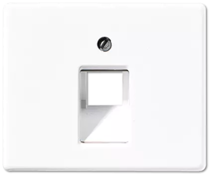 SL569-1UAWW SL 500 Белый Накладка 1-ой наклонной ТЛФ/комп розетки Jung