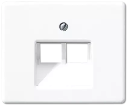 SL569-2UAWW SL 500 Белый Накладка 2-ой наклонной ТЛФ/комп розетки Jung
