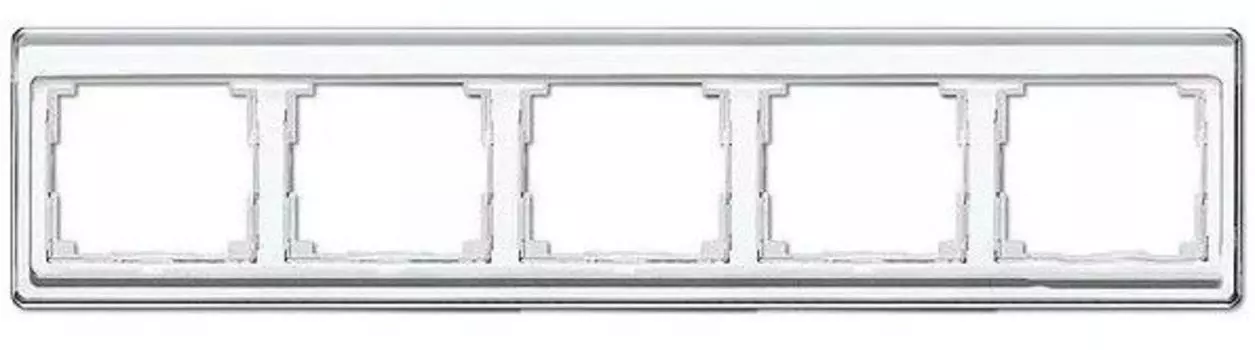 SL5850WW Рамка SL 500 Белый 5-постовая Jung