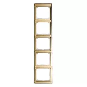 SL585GB Рамка SL 500 Бронза 5-постовая вертикальная Jung