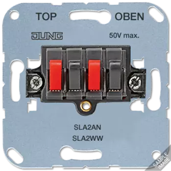SLA2WW Аудиорозетка (стерео) белый Jung