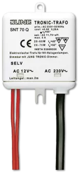 SNT70Q Трансформатор электронный для низковольтных галогенных ламп 20-70W Jung