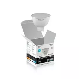 Софитная светодиодная лампа Gauss Elementary MR16 GU5.3 5.5W 2700K 13516