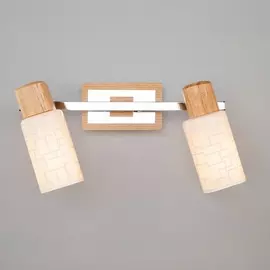 Спот 20029 20029/2 хром / светлое дерево Eurosvet