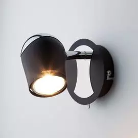 Спот Eurosvet Middle 20057/1 хром/черный