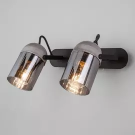 Спот Mars 20122/2 черный/тертый серый Eurosvet