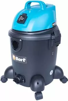 Строительный пылесос Bort BSS-1220 (уборка: сухая/влажная) синий