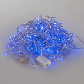 Светодиодная гирлянда Бахрома 5х0.7м 250LED синяя без мерцания 05-1959