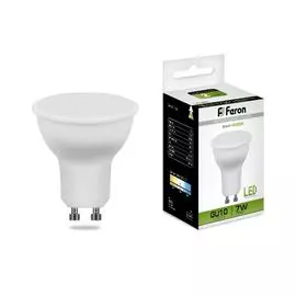 Светодиодная лампа 80LED (7W) 230V GU10 4000K Feron