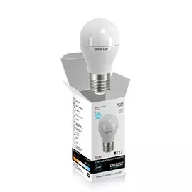 Светодиодная лампа Gauss Elementary Globe 6W E27 4100K 53226