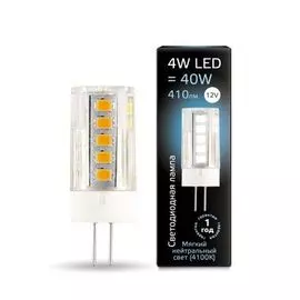 Светодиодная лампа Gauss G4 12V 4W 4100K 207307204