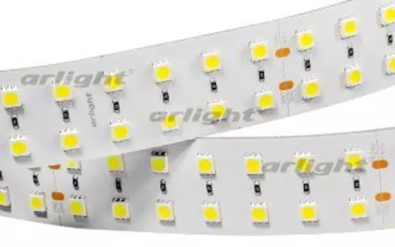 Светодиодная лента RT 2-2500 24V Warm 2x2 (5060, 350 LED) Arlight 018736 SMD 5060 2,5м.