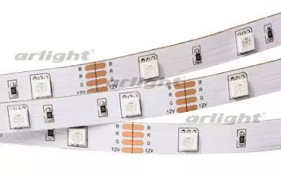 Светодиодная лента RT 2-5000 12V RGB (5060, 150 LED, LUX) Arlight 010596 SMD 5060 5м.