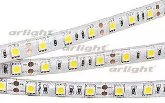 Светодиодная лента RTW 2-5000SE 12V White 2x (5060, 300 LED, LUX) Arlight 014636 SMD 5060 5м.