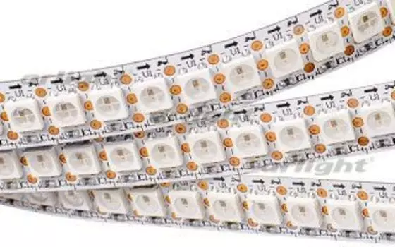 Светодиодная лента SPI 2-2500 5V RGB 5X (5060, 360LEDx1, 2812,W Arlight 017738 SMD 5060 2,5м.
