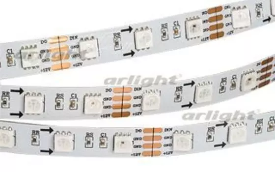 Светодиодная лента SPI 2-5000-AM 12V RGB (5060, 300 LED x3, 6812) Arlight 021522 SMD 5060 5м.