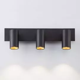 Светодиодный спот Eurosvet Fleur 20066/3 черный/золото