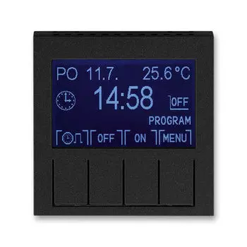 Таймер ABB Levit программируемый антрацит / дымчатый чёрный 3292H-A20301 63 2CHH912031A4063