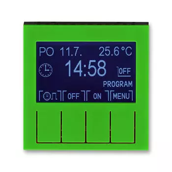 Таймер ABB Levit программируемый зелёный / дымчатый чёрный 3292H-A20301 67 2CHH912031A4067