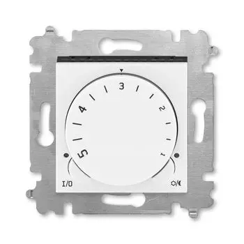 Терморегулятор ABB Levit с поворотной ручкой 16А белый / дымчатый чёрный 3292H-A00003 62W 2CHH920003A6062