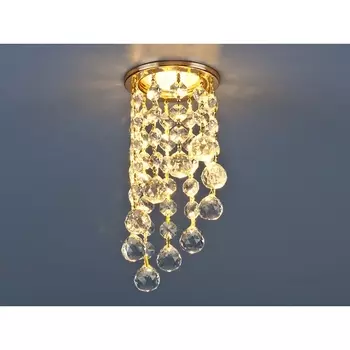 Точечный светильник 205C-C 205C-C MR16 GD/CL золото/прозрачный Elektrostandard a030714