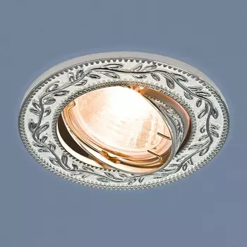 Точечный светильник 713 713 MR16 WH/SL белый/серебро Elektrostandard a031524