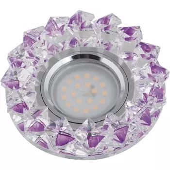 Точечный светильник Peonia DLS-P117 GU5.3 CHROME/PURPLE Fametto