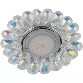 Точечный светильник Peonia DLS-P119 GU5.3 CHROME/RAINBOW Fametto