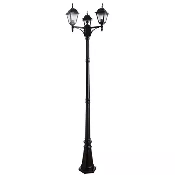 Уличный столб Arte Lamp Bremen A1017PA-3BK