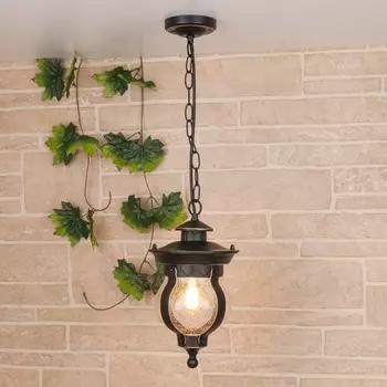 Уличный светильник подвесной Barrel Barrel H черное золото (GL 1025H) Elektrostandard a040565