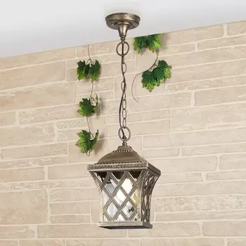 Уличный светильник подвесной Cassiopeya Cassiopeya H черное золото Elektrostandard a025297