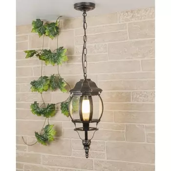 Уличный светильник подвесной Farola 1001H черное золото / 1045 (GL 1001H) Elektrostandard a034298