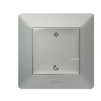 Умный беспроводной сценарный выключатель "День/Ночь". Цвет Алюминий Legrand Valena Life with NETATMO 752389