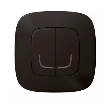 Умный беспроводной выключатель 2-клавишный. Цвет Антрацит Legrand Valena Allure with NETATMO 752887