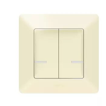 Умный беспроводной выключатель 2-клавишный. Цвет Слоновая кость Legrand Valena Life with NETATMO 752287