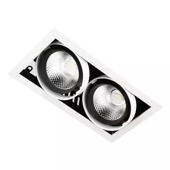 Встраиваемый светильник Ambrella light Cardano T812 BK/CH 2*12W 4200K