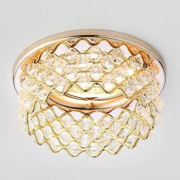 Встраиваемый светильник Ambrella light Crystal D9070 G/CL