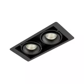 Встраиваемый светильник Donolux DL18615/02WW-SQ Shiny black/Black