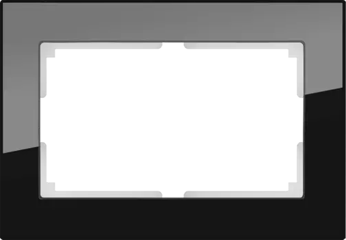 WL01-Frame-01-DBL Рамка для двойной розетки (черный) Favorit Werkel a040287