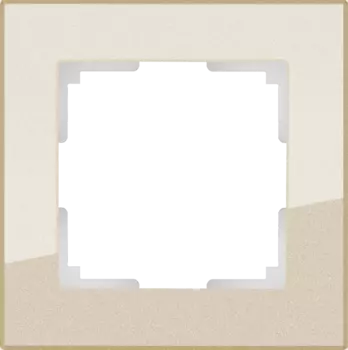 WL01-Frame-01 Рамка на 1 пост (шампань) Favorit Werkel a040870
