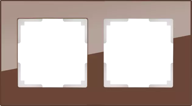 WL01-Frame-02 Рамка на 2 поста (мокко) Favorit Werkel a031793